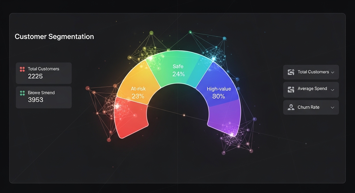 How AI is Transforming Customer Churn Prediction - AI customer connection visualization